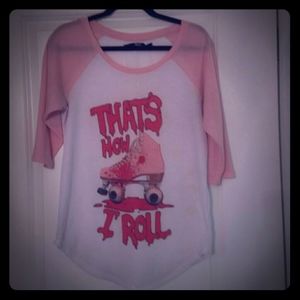 Dolls Kill IRON FIST How I Roll raglan tee